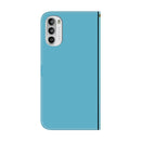 For Motorola Moto G52 Imitated Mirror Surface Horizontal Flip Leather Phone Case(Blue)