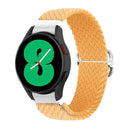 For Samsung Galaxy Watch4 40mm / 44mm Adjustable Woven Watch Band(Yellow)