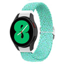 For Samsung Galaxy Watch4 40mm / 44mm Adjustable Woven Watch Band(Starlight Blue)