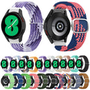 For Samsung Galaxy Watch4 40mm / 44mm Adjustable Woven Watch Band(Black)