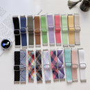 For Samsung Galaxy Watch4 40mm / 44mm Adjustable Woven Watch Band(Blue)