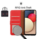 For OPPO A16 / A54s / A16s KHAZNEH Litchi Texture Leather RFID Phone Case(Red)