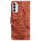 For Motorola Moto G52 Tiger Embossing Pattern Horizontal Flip Leather Phone Case(Brown)