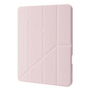 Deformation Transparent Acrylic Leather Tablet Case For iPad Pro 12.9 2021 / 2020 / 2018(Pink)