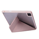 Deformation Transparent Acrylic Leather Tablet Case For iPad Pro 12.9 2021 / 2020 / 2018(Pink)