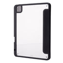 Deformation Transparent Acrylic Leather Tablet Case For iPad Pro 12.9 2021 / 2020 / 2018(Black)