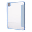 Deformation Transparent Acrylic Leather Tablet Case For iPad Pro 12.9 2021 / 2020 / 2018(Light Blue)