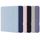 Deformation Transparent Acrylic Leather Tablet Case For iPad Pro 12.9 2021 / 2020 / 2018(Pink)