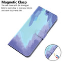 For Motorola Moto G52 Watercolor Pattern Horizontal Flip Leather Phone Case(Winter Snow)