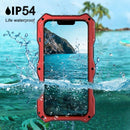 For iPhone 13 Pro Metal + Silicone Sliding Camshield Holder Phone Case (Red)