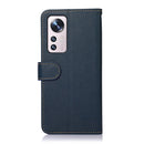 For Xiaomi 12 Pro KHAZNEH Litchi Texture Leather RFID Phone Case(Blue)