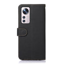For Xiaomi 12 KHAZNEH Litchi Texture Leather RFID Phone Case(Black)