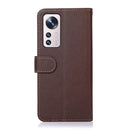 For Xiaomi 12 KHAZNEH Litchi Texture Leather RFID Phone Case(Brown)