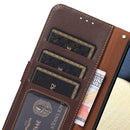 For Xiaomi 12 KHAZNEH Litchi Texture Leather RFID Phone Case(Brown)