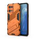 For OPPO Reno7 4G Punk Armor 2 in 1 PC + TPU Shockproof Phone Case with Invisible Holder(Orange)