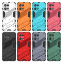 For OPPO Reno7 4G Punk Armor 2 in 1 PC + TPU Shockproof Phone Case with Invisible Holder(Orange)