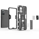 For OPPO Realme GT Neo3 5G China Supersonic PC + TPU Shock-proof Protective Phone Case with Holder(Silver)