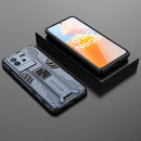 For vivo iQOO Neo6 5G China Supersonic PC + TPU Shock-proof Protective Phone Case with Holder(Blue)