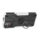 For Nokia G21 Armor Bear Shockproof PC + TPU Phone Case with Ring(White)