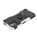For Nokia G21 Armor Bear Shockproof PC + TPU Phone Case with Ring(White)
