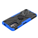 For Nokia G21 Armor Bear Shockproof PC + TPU Phone Case with Ring(Blue)