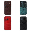 For Vivo X80 Pro Crocodile Top Layer Cowhide Leather Phone Case(Cyan Blue)