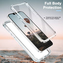 For iPhone 13 Pro Max 360 Full Body Painted Phone Case (Marble L07)