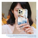 For iPhone 13 Pro Max 360 Full Body Painted Phone Case (Marble L07)