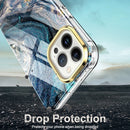 For iPhone 13 Pro Max 360 Full Body Painted Phone Case (Marble L09)
