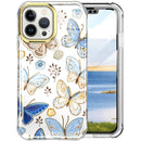 For iPhone 13 Pro Max 360 Full Body Painted Phone Case (Butterflies L10)
