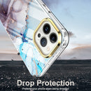 For iPhone 13 Pro Max 360 Full Body Painted Phone Case (Marble L11)