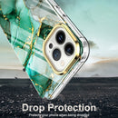 For iPhone 13 Pro Max 360 Full Body Painted Phone Case (Marble L12)