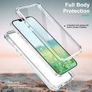 For iPhone 13 Pro Max 360 Full Body Painted Phone Case (Marble L12)