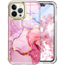 For iPhone 13 Pro Max 360 Full Body Painted Phone Case (Marble L13)
