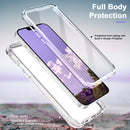 For iPhone 13 Pro Max 360 Full Body Painted Phone Case (Marble L14)