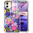 For iPhone 11 360 Full Body Painted Phone Case (Flowers L08)