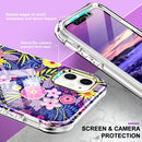 For iPhone 11 360 Full Body Painted Phone Case (Flowers L08)