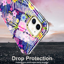 For iPhone 11 360 Full Body Painted Phone Case (Flowers L08)