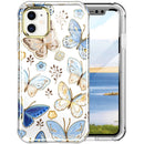For iPhone 11 360 Full Body Painted Phone Case (Butterflies L10)