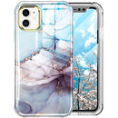 For iPhone 11 360 Full Body Painted Phone Case (Marble L11)