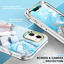 For iPhone 11 360 Full Body Painted Phone Case (Marble L11)