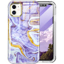 For iPhone 11 360 Full Body Painted Phone Case (Marble L14)