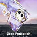 For iPhone 11 360 Full Body Painted Phone Case (Marble L14)