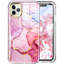 For iPhone 13 360 Full Body Painted Phone Case For iPhone 11 Pro Max(Marble L13)