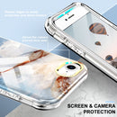 For iPhone SE 2022 / SE 2020 / 8 / 7 360 Full Body Painted Phone Case(Marble L07)