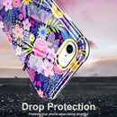 For iPhone SE 2022 / SE 2020 / 8 / 7 360 Full Body Painted Phone Case(Flowers L08)