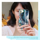 For iPhone SE 2022 / SE 2020 / 8 / 7 360 Full Body Painted Phone Case(Marble L09)