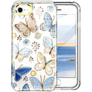 For iPhone SE 2022 / SE 2020 / 8 / 7 360 Full Body Painted Phone Case(Butterflies L10)