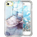 For iPhone SE 2022 / SE 2020 / 8 / 7 360 Full Body Painted Phone Case(Marble L11)
