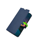 For Motorola Moto Edge+ 2022 / Edge 30 Pro Ultra-thin Voltage Side Buckle Leather Phone Case(Blue)